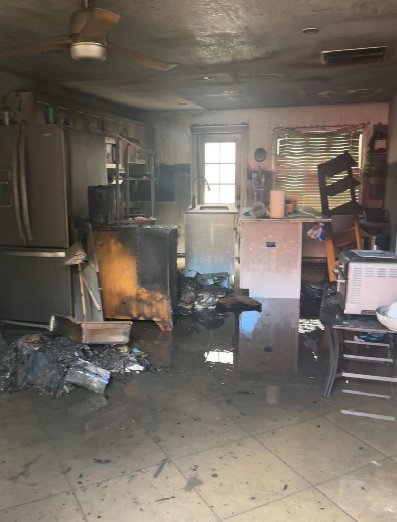 Inside House Fire